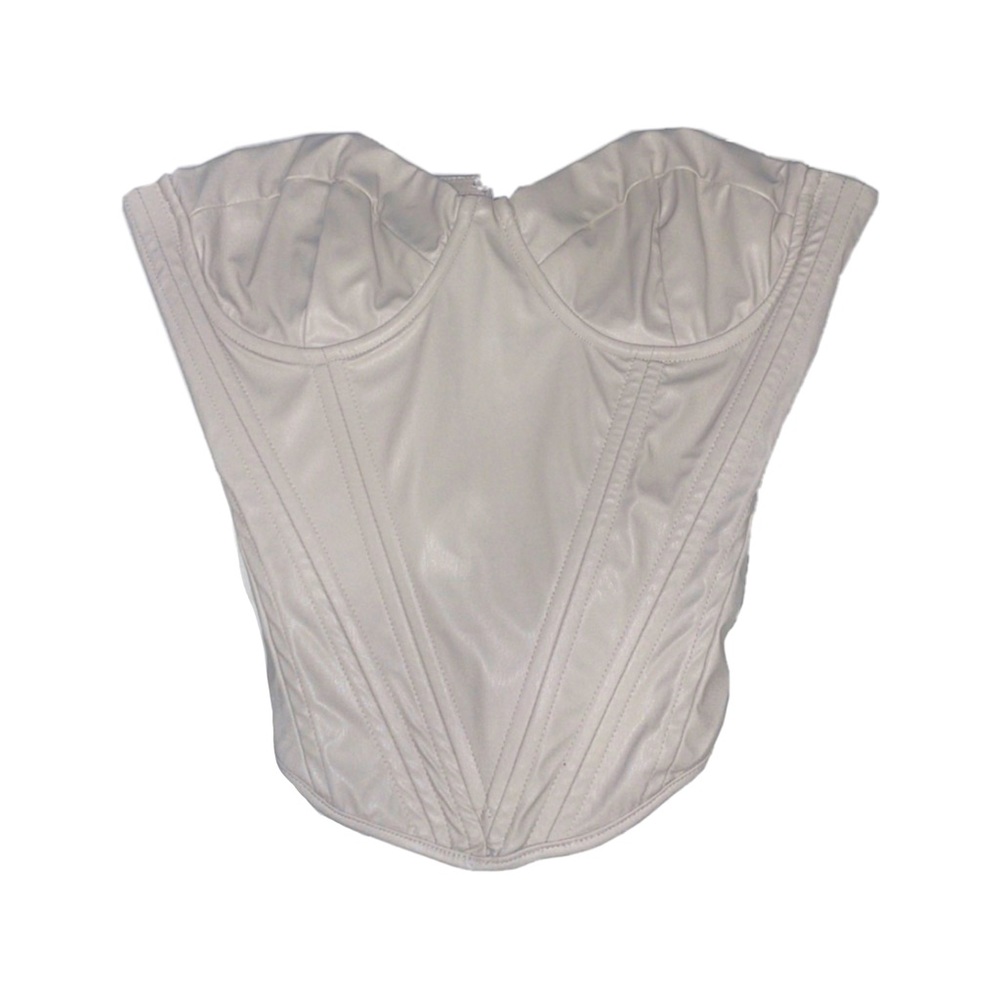 Faux Leather Corset Top - Fashion Nova